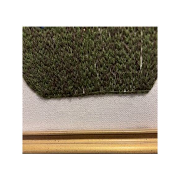 Vtg MCM Crewel Framed Wall Art Large Needlepoint Embroidered Floral Multi-color - Picture 7 of 11